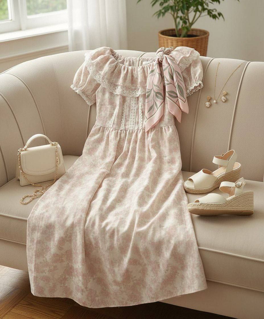 پیراهن بلند نخی مجلسی زنانه 10022