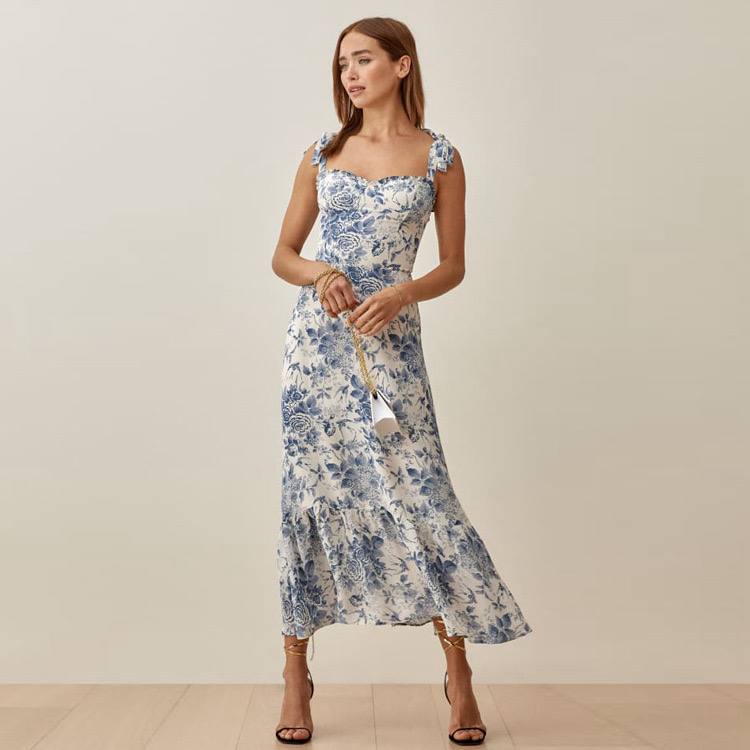 پیراهن بلند گلدار زنانه