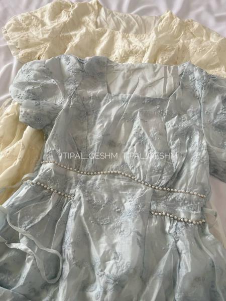پیراهن نخی مجلسی زنانه 10026