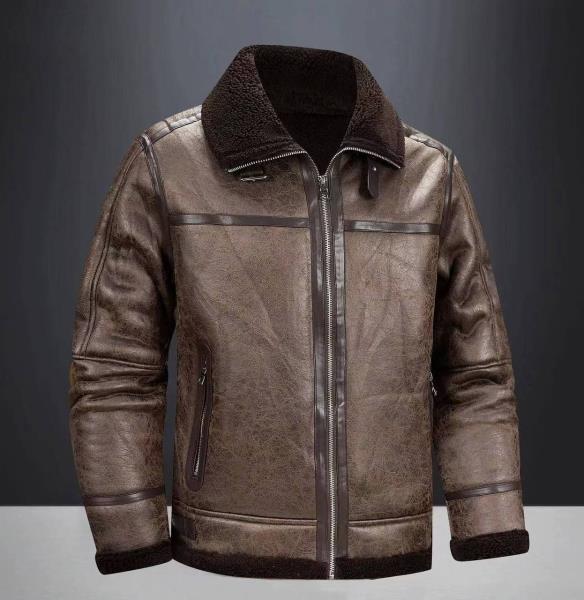 کاپشن چرم بوفالو 86214