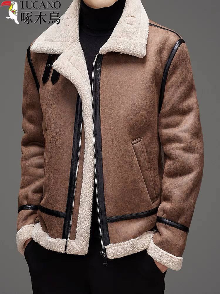 کاپشن چرم بوفالو کد 8801