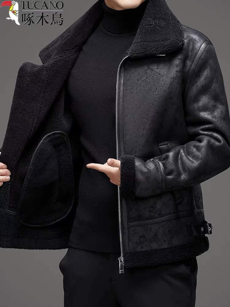 کاپشن چرم بوفالو کد 8801