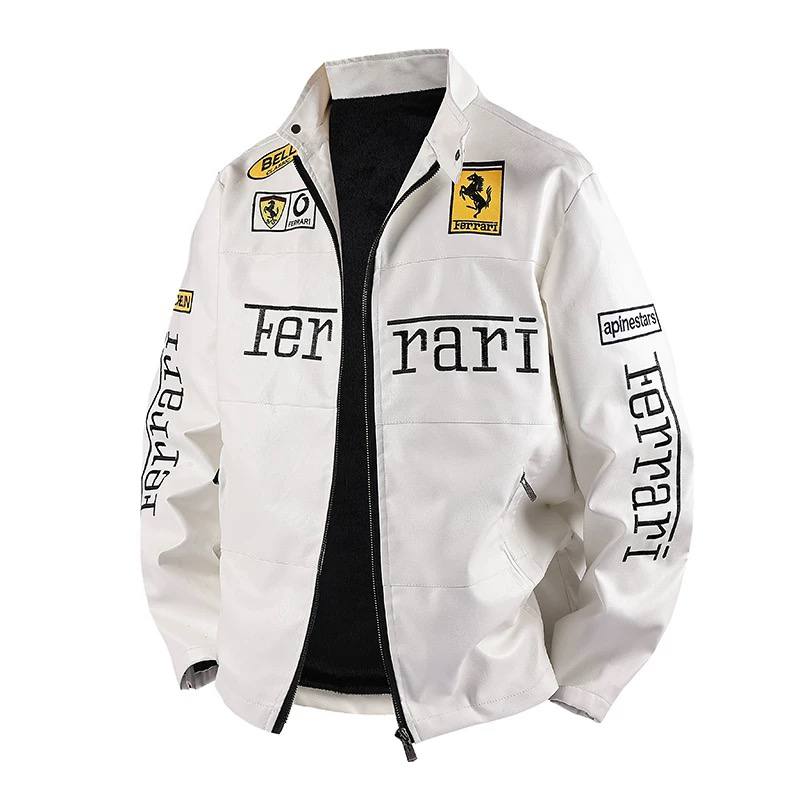  کاپشن چرم موتور سواری فراری کد 1807