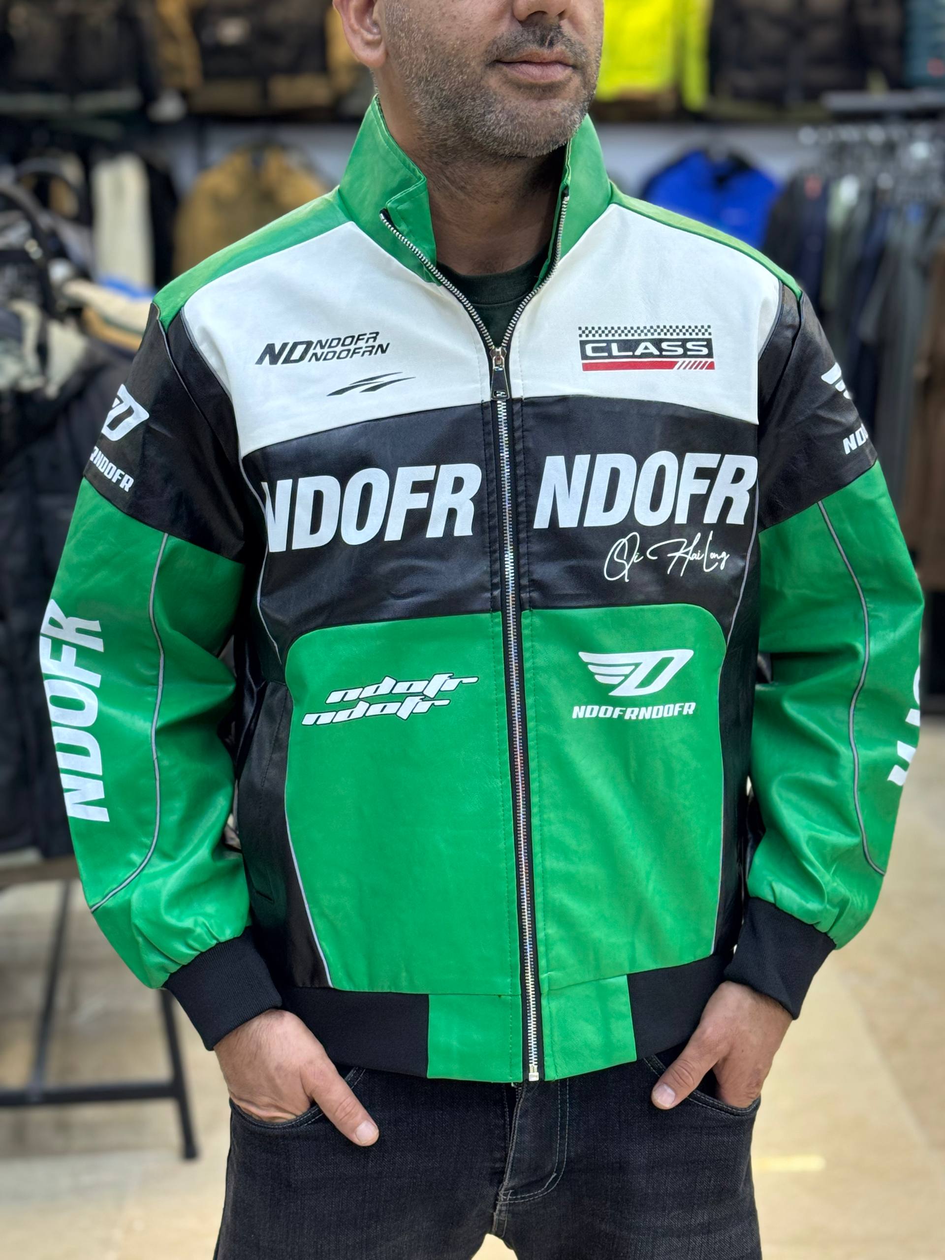  کاپشن چرم موتور سواری کد 688