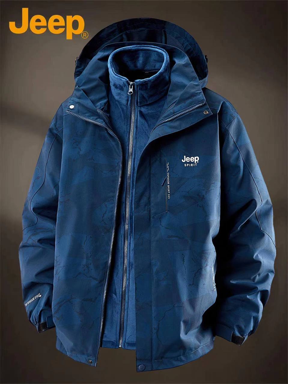 نیم اور برزنت دوپوش طرح دار مارک جیب کد 9911D