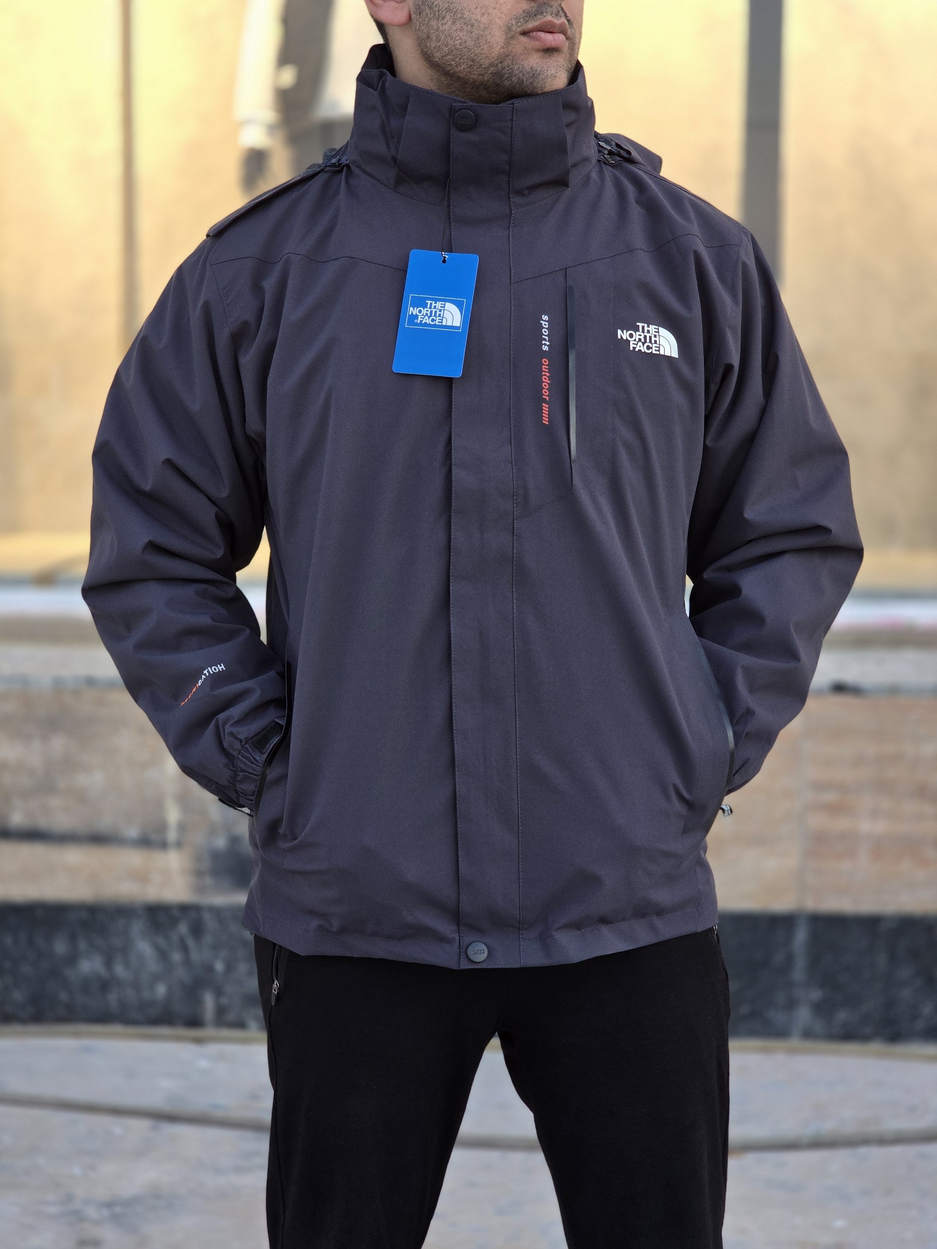 کاپشن دو پوش پلار دار دو قلو نورث فیس کد 6688