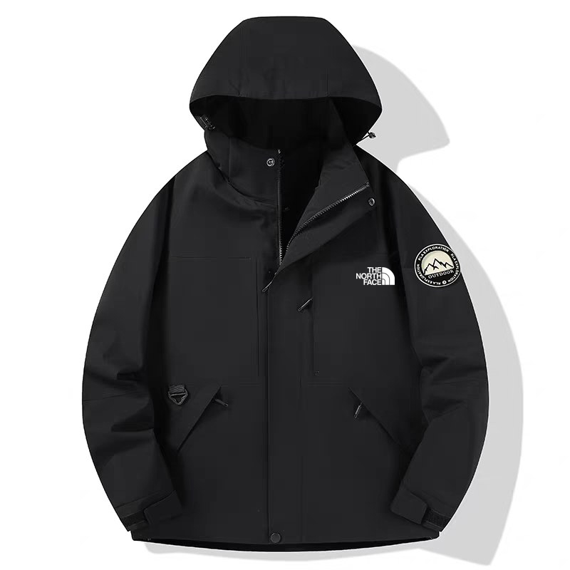 کاپشن دو پوش پلار دار دو قلو (گورتکس) مارک North face کد 99699