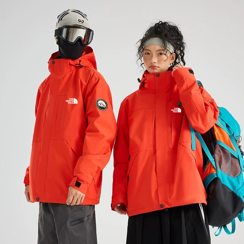 کاپشن دو پوش پلار دار دو قلو (گورتکس) مارک North face کد 99699