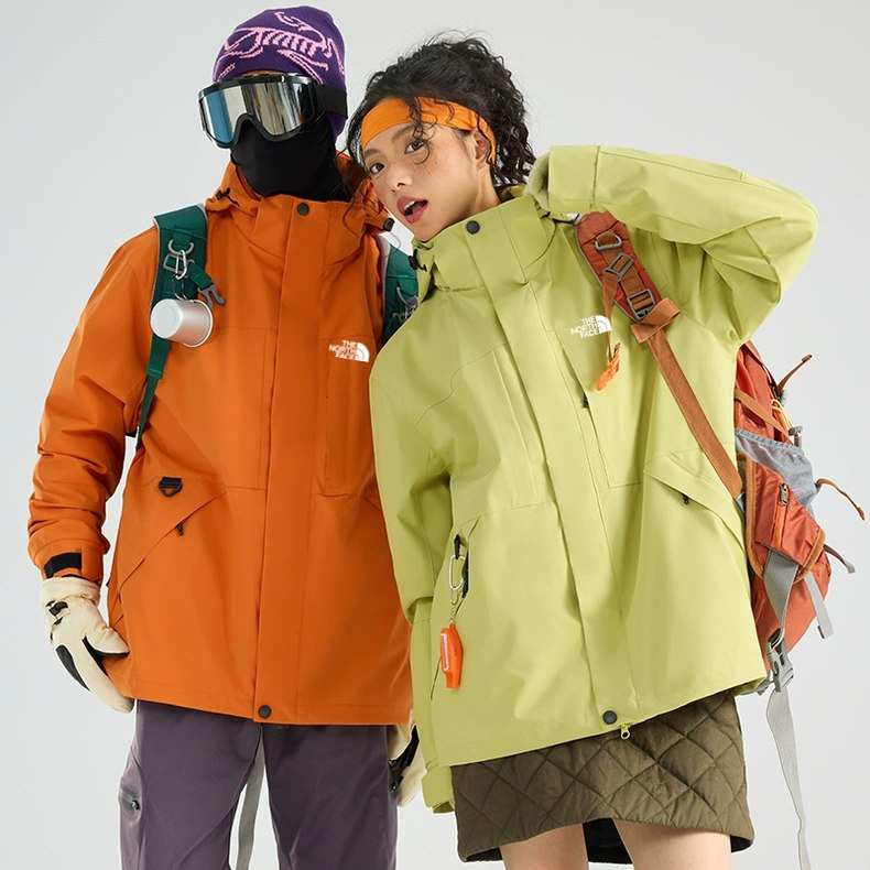کاپشن دو پوش پلار دار دو قلو (گورتکس) مارک North face کد 99699