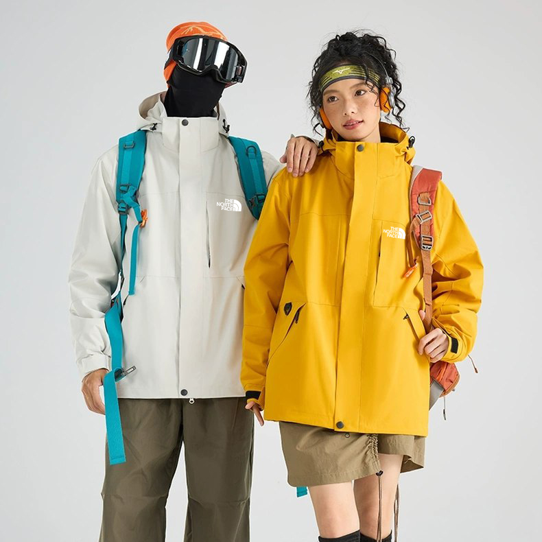 کاپشن دو پوش پلار دار دو قلو (گورتکس) مارک North face کد 99699