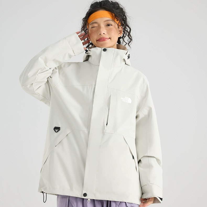 کاپشن دو پوش پلار دار دو قلو (گورتکس) مارک North face کد 99699