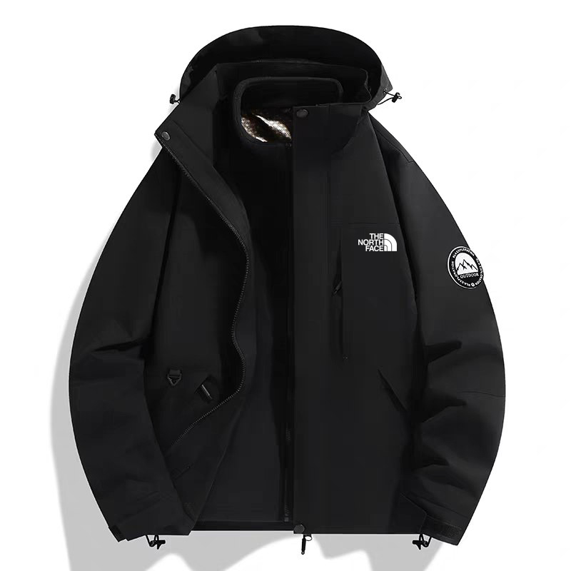 کاپشن دو پوش پلار دار دو قلو (گورتکس) مارک North face کد 99699