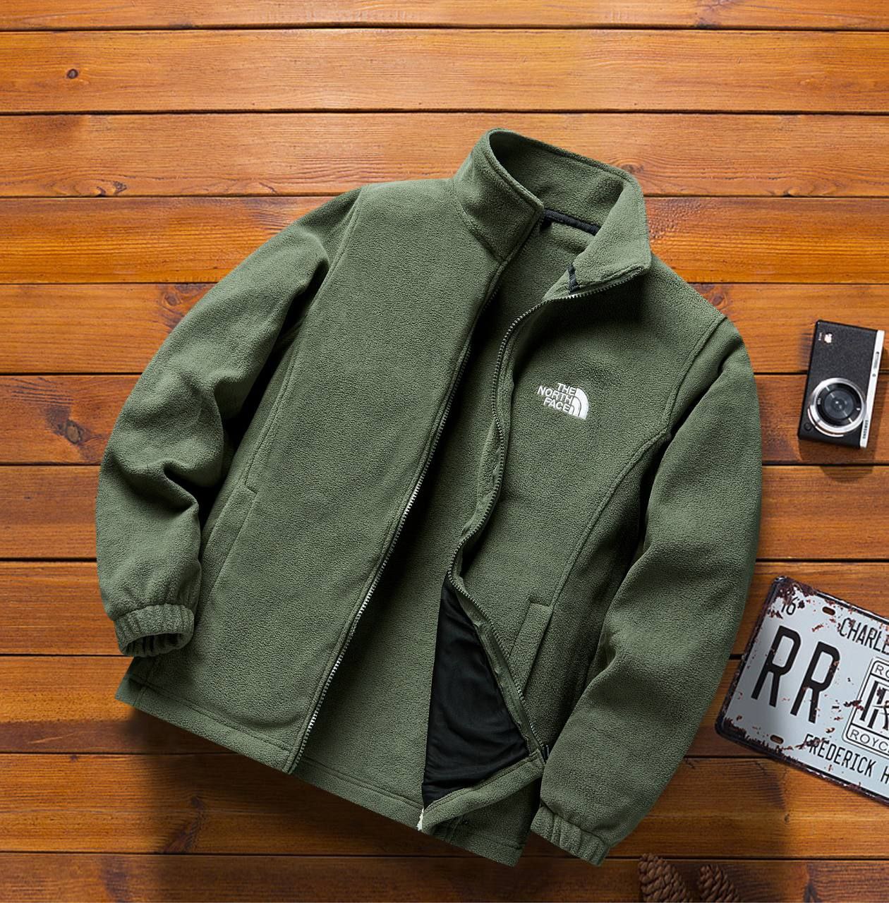 کاپشن دو پوش پلار دار دو قلو (گورتکس) مارک  North face کد 999N