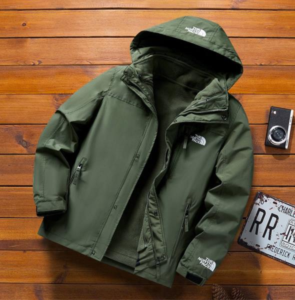 کاپشن دو پوش پلار دار دو قلو (گورتکس) مارک  North face کد 999N