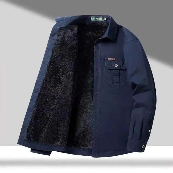 پیراهن دو جیب خزدار کد 2166