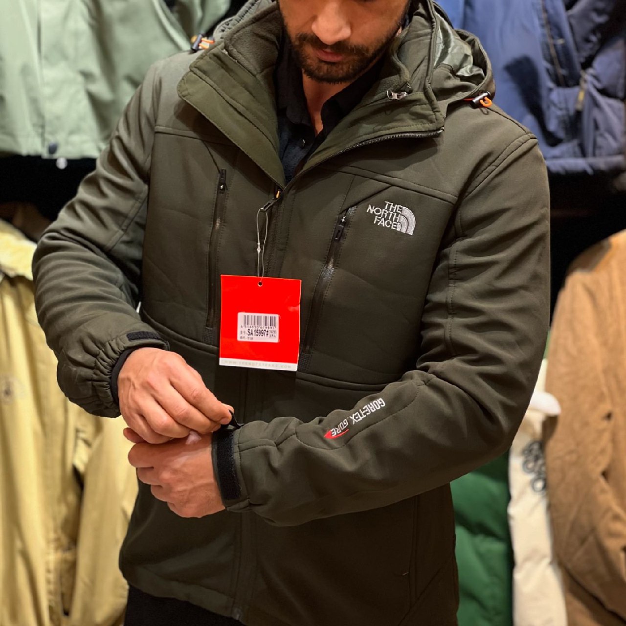 کاپشن دوپوش از برند North Face کد 15997