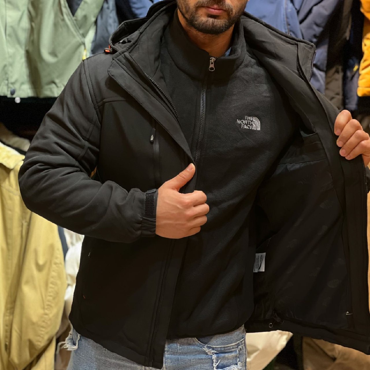 کاپشن دوپوش از برند North Face کد 15997