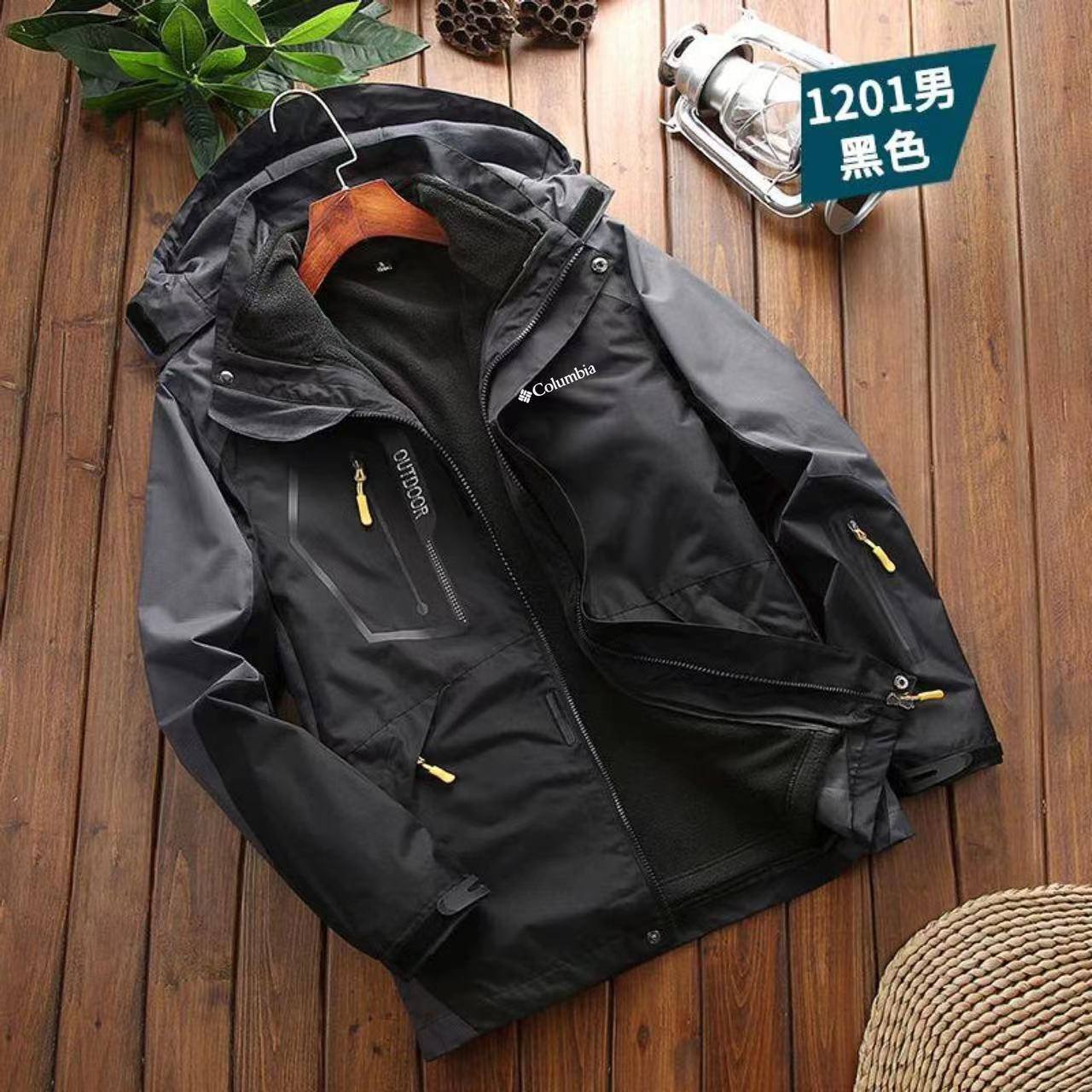 کاپشن دو پوش پلار دار دو قلو (گورتکس) مارک Columbia کد 1201C