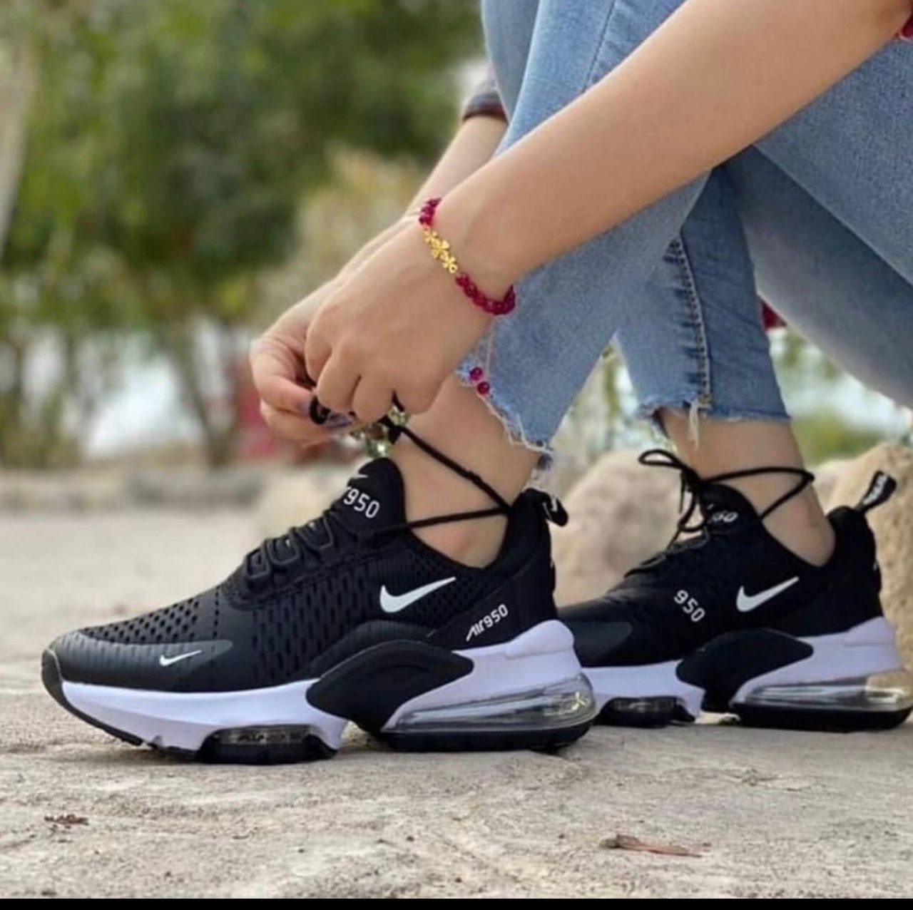 کتونی نایک ایرمکس 950 Nike Air Max مشکی سفید