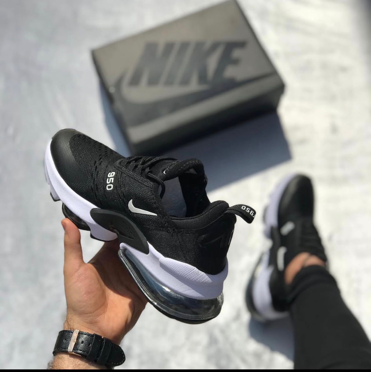کتونی نایک ایرمکس 950 Nike Air Max مشکی سفید