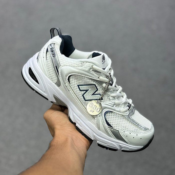 نیوبلانس 530 سفید نقره ای 530 New Balance